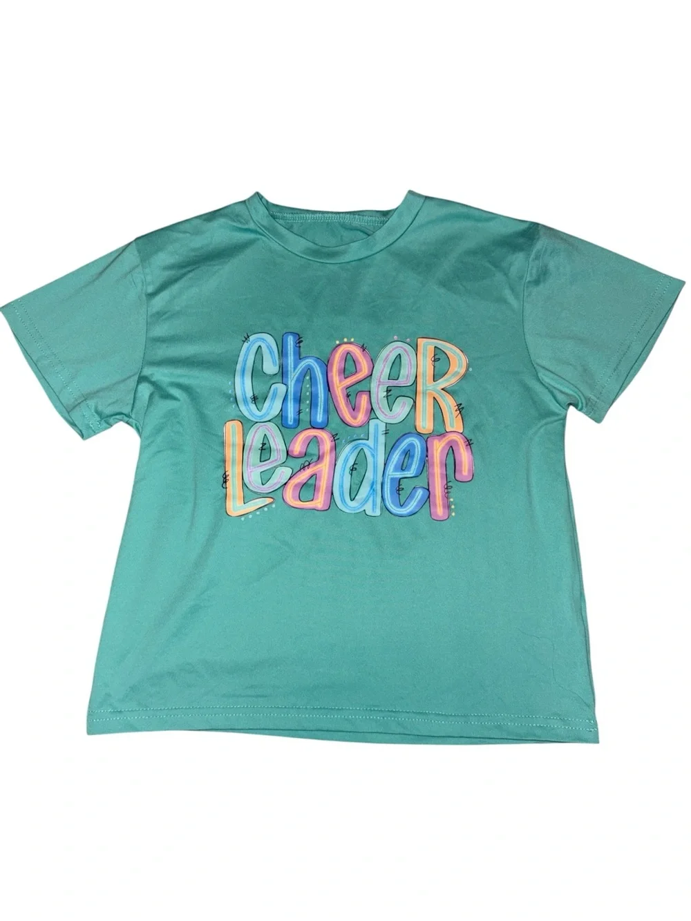 Cheer Leader Graphic Tee - Teal
